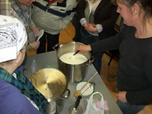 checkng rennet action for home cheese-making